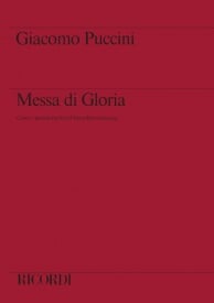 Puccini: Messa di Gloria published by Ricordi - Vocal Score
